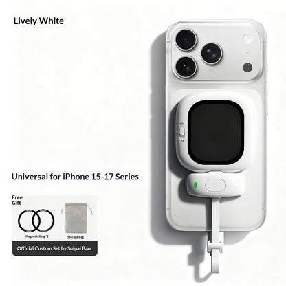 Wireless Selfie Display Magnetic Rear-Mounted Casting Device For Photography