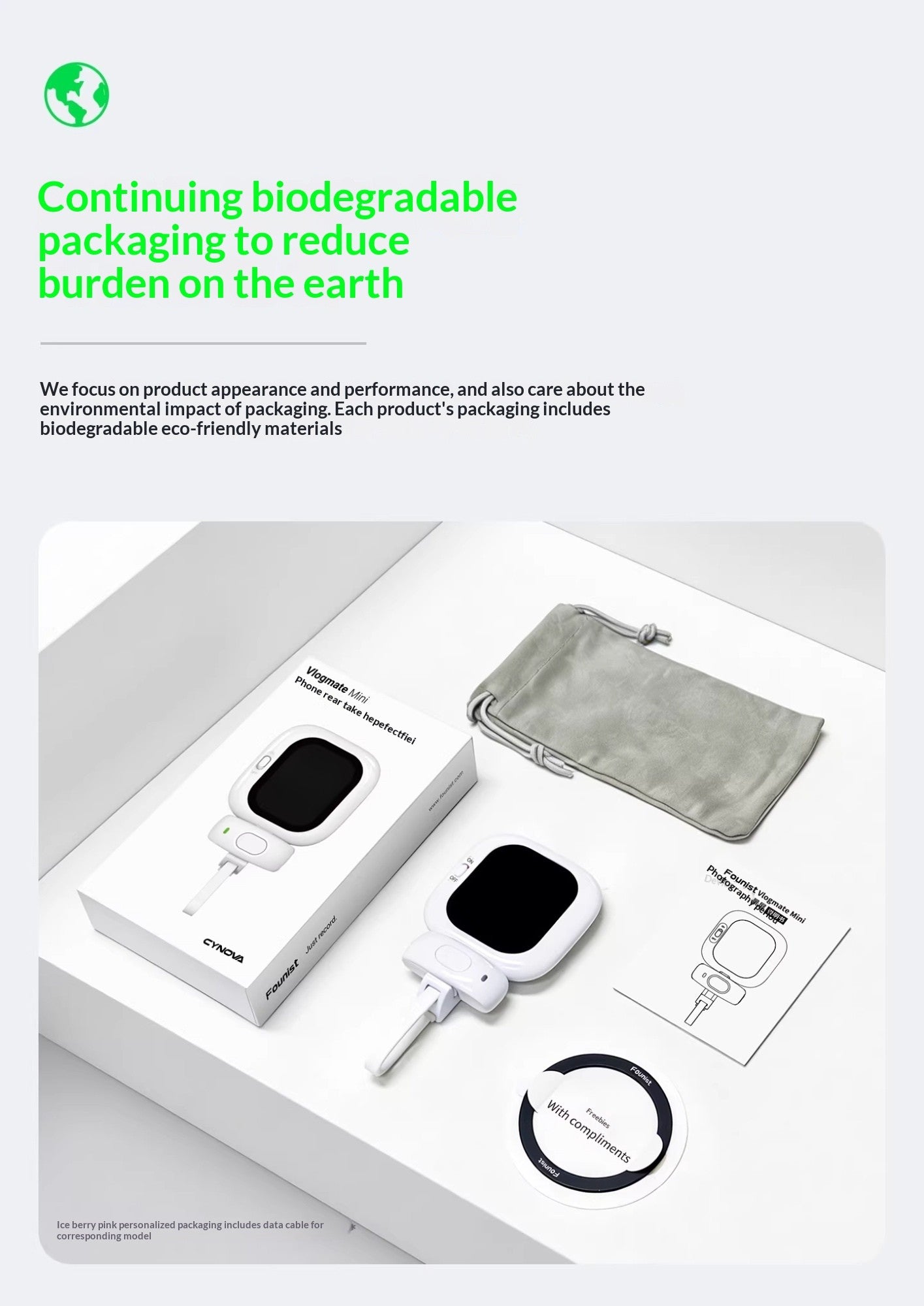Wireless Selfie Display Magnetic Rear-Mounted Casting Device For Photography